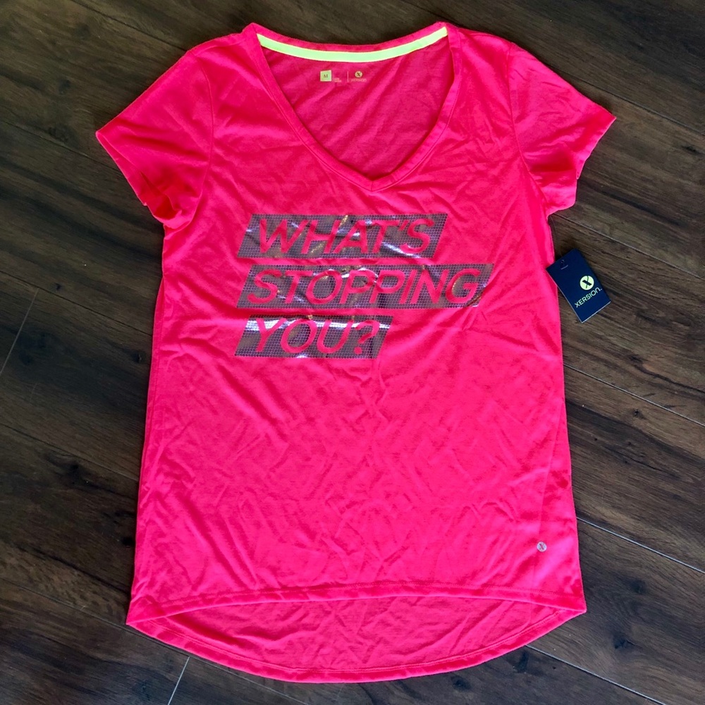 Coral Workout Tee